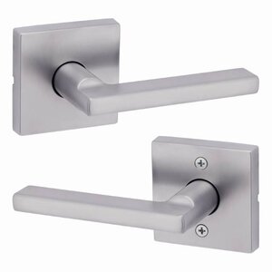 Kwikset Modern Halifax Door Lever with Square Rosette