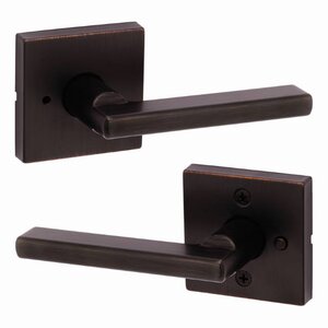 Kwikset Modern Halifax Door Lever with Square Rosette