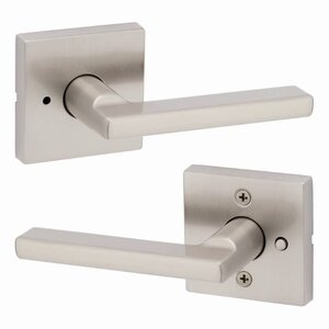 Kwikset Modern Halifax Door Lever with Square Rosette