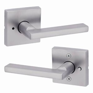 Kwikset Modern Halifax Door Lever with Square Rosette