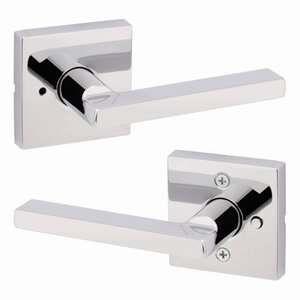 Kwikset Modern Halifax Door Lever with Square Rosette