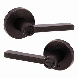 Kwikset Modern Halifax Door Lever with Round Rosette