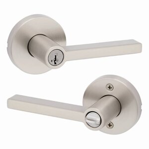 Kwikset Modern Halifax Door Lever with Round Rosette