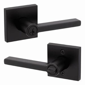 Kwikset Modern Halifax Door Lever with Square Rosette