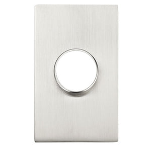 Emtek Contemporary Luzern Keyed Entry Door Lever with Modern Rectangular Rosette