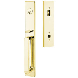 Emtek Contemporary Lausanne Entry Handleset with Single Cylinder and Knob