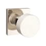 Emtek Contemporary Round Keyed Entry Door Knob with Square Rosette