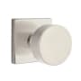 Emtek Contemporary Round Keyed Entry Door Knob with Square Rosette