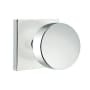 Emtek Contemporary Round Keyed Entry Door Knob with Square Rosette