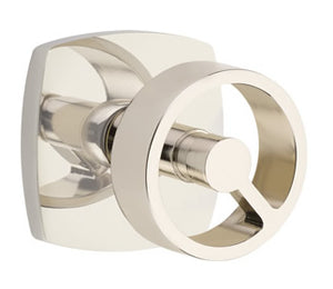 Emtek Contemporary Spoke Interior Door Knob with Urban Modern Rosette