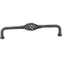 Emtek Rustic Wrought Steel Lafayette Fixed CC Cabinet Pull