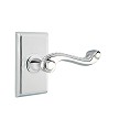 Emtek American Designer Rope Keyed Entry Door Lever with Rectangular Rosette