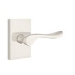 Emtek Contemporary Luzern Keyed Entry Door Lever with Rectangular Rosette