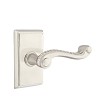 Emtek American Designer Rope Keyed Entry Door Lever with Rectangular Rosette