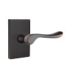 Emtek Contemporary Luzern Keyed Entry Door Lever with Rectangular Rosette