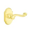 Emtek American Designer Rope Keyed Entry Door Lever with #8 Rosette